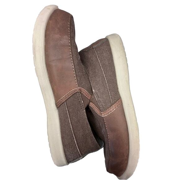 Crocs Triple Comfort Mens Size 7 Slip On Loafers Brown - Picture 3 of 8
